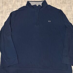 Vineyard Vines Men's Blue Zip-Up Sweater 2XB